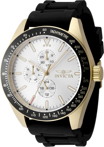 Invicta Men's 48857 Aviator Quartz VH67 Silver Dial Watch