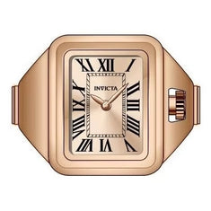 Invicta Women's 49896 Mini Quartz PC10 Rose Gold Dial Ring Watch