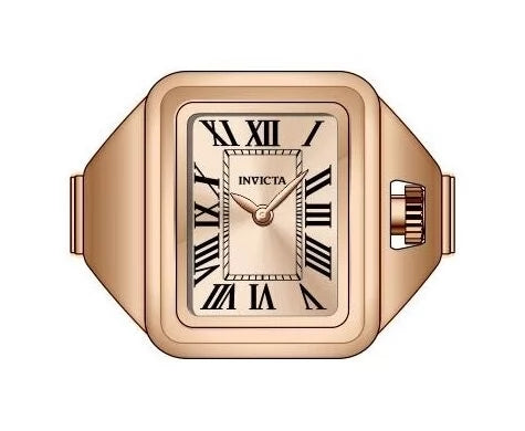 Invicta Women's 49896 Mini Quartz PC10 Rose Gold Dial Ring Watch