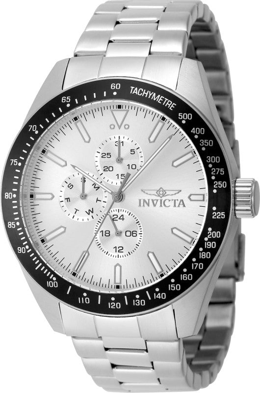 Invicta Men's 48858 Aviator Quartz VH67 Silver Dial Watch