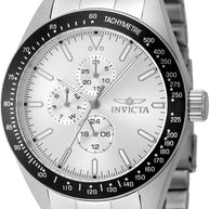 Invicta Men's 48858 Aviator Quartz VH67 Silver Dial Watch