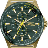 Invicta Men's 48870 Invicta Racing Quartz Chronograph Green Dial Watch
