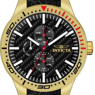 Invicta Men's 48872 Invicta Racing Quartz Multifunction Black Dial Watch