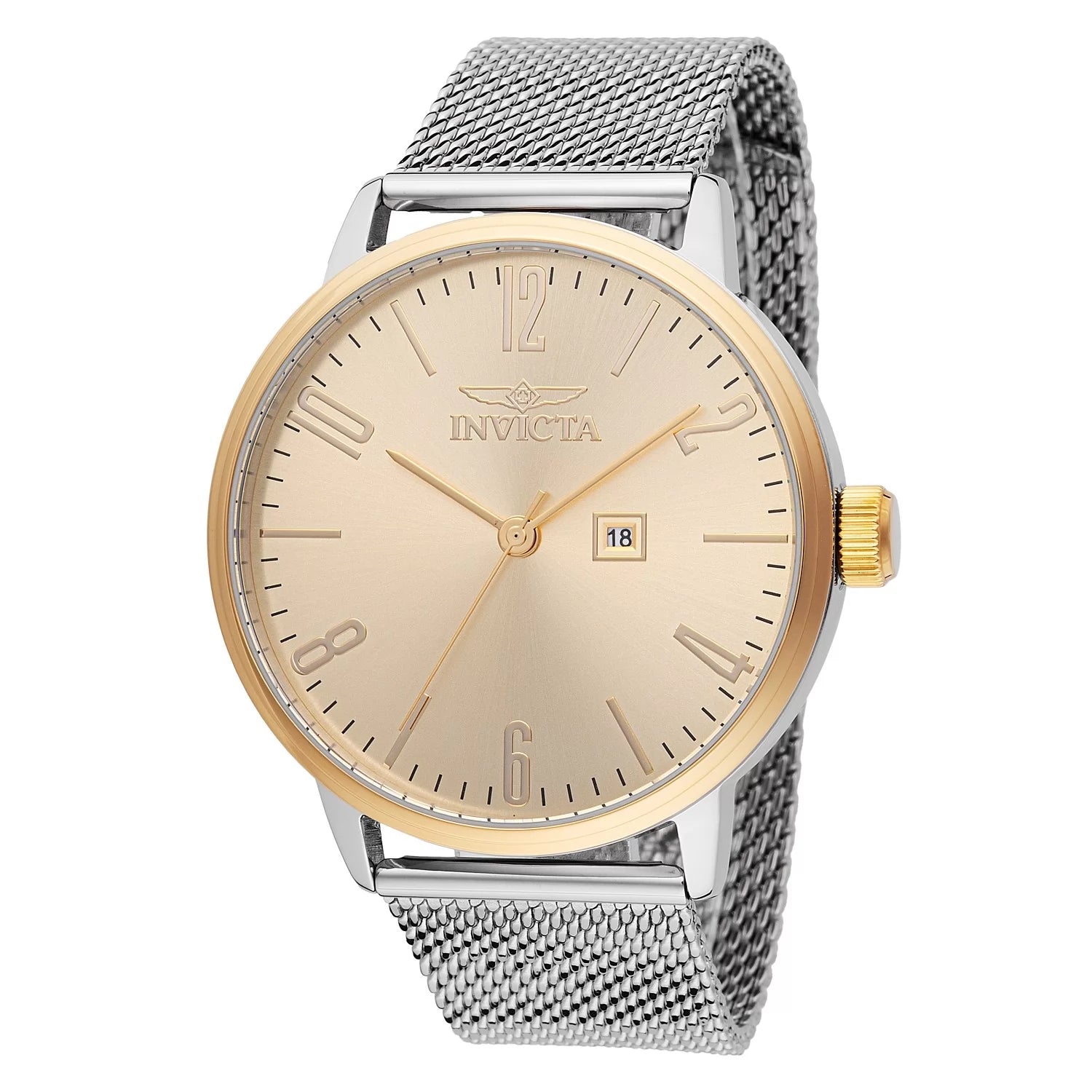 Invicta Men's 48937 Specialty Quartz 3 Hand Gold Dial Watch