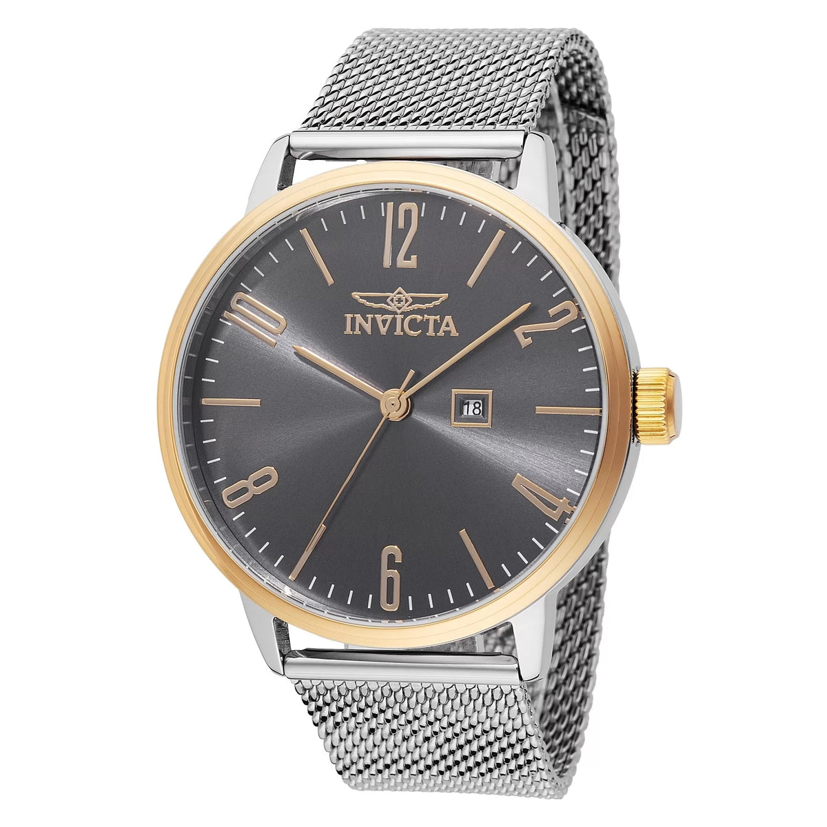 Invicta Men's 48938 Specialty Quartz 3 Hand Charcoal Dial Watch
