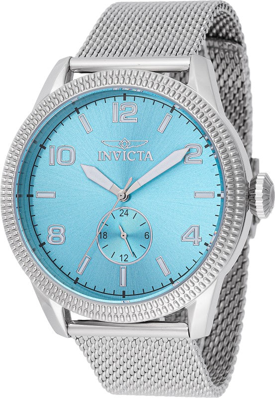 Invicta Men's 48914 Vintage Quartz VH60 Light Blue Dial Watch