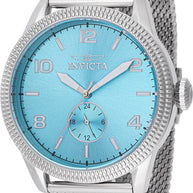 Invicta Men's 48914 Vintage Quartz VH60 Light Blue Dial Watch