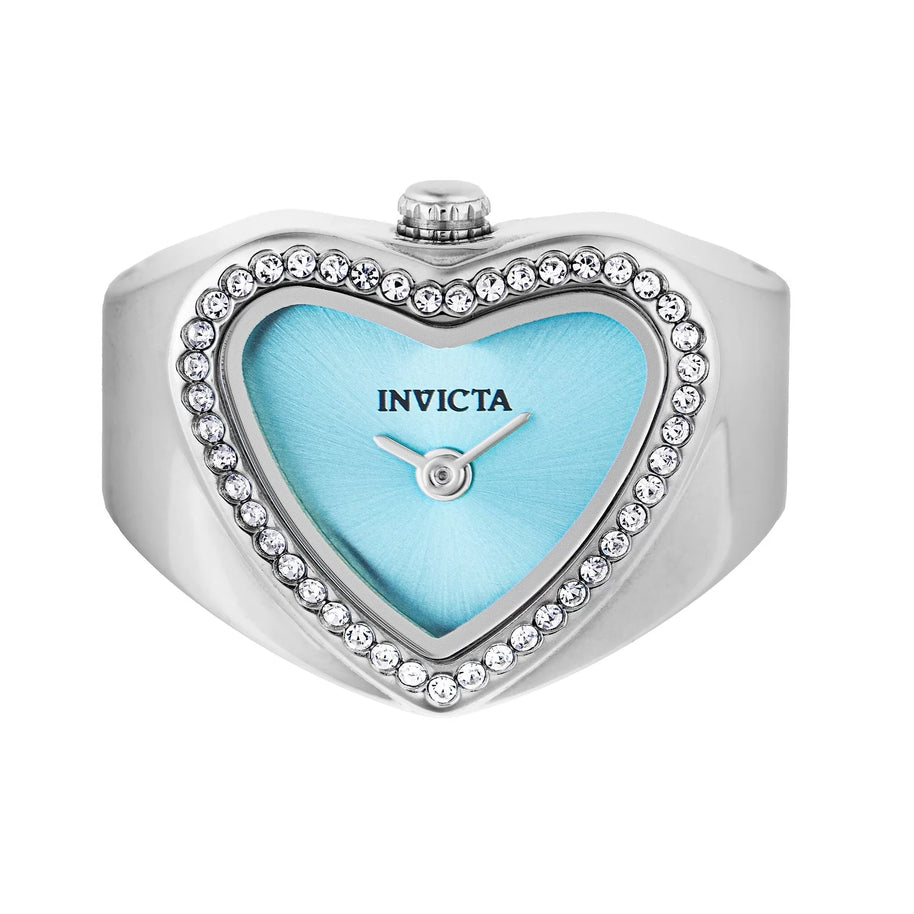 Invicta Women's 49573 Mini Quartz Light Blue Dial Ring Watch