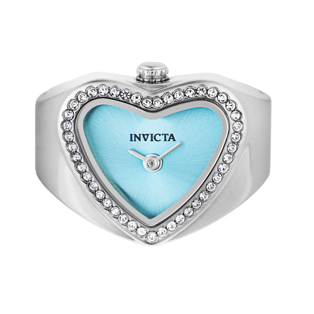 Invicta Women's 49573 Mini Quartz Light Blue Dial Ring Watch