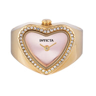 Invicta Women's 49575 Mini Quartz 2 Hand Pink Dial Ring Watch