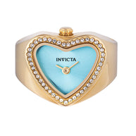 Invicta Women's 49576 Mini Quartz 2 Hand Light Blue Dial Ring Watch