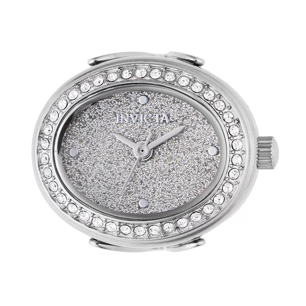 Invicta Women's 49594 Mini Quartz Silver Dial Ring Watch