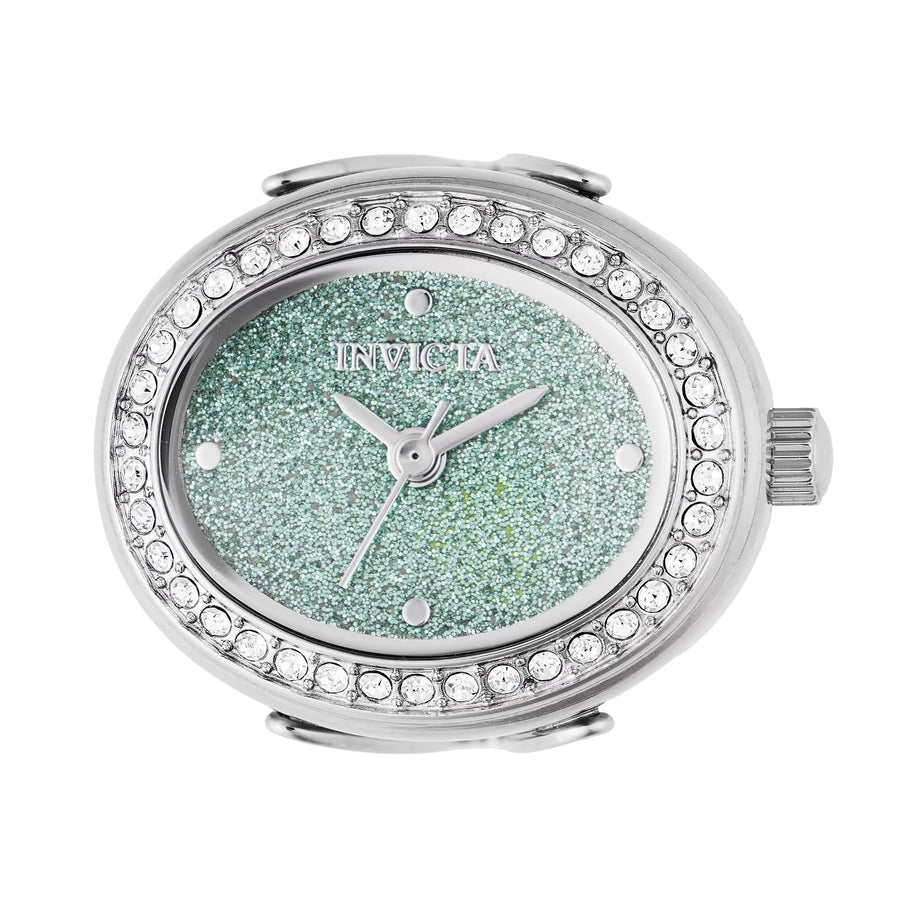 Invicta Women's 49597 Mini Quartz 2 Hand Green Dial Ring Watch