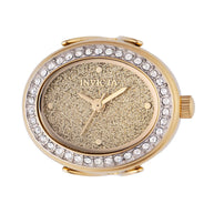 Invicta Women's 49598 Mini Quartz Gold Dial Ring Watch