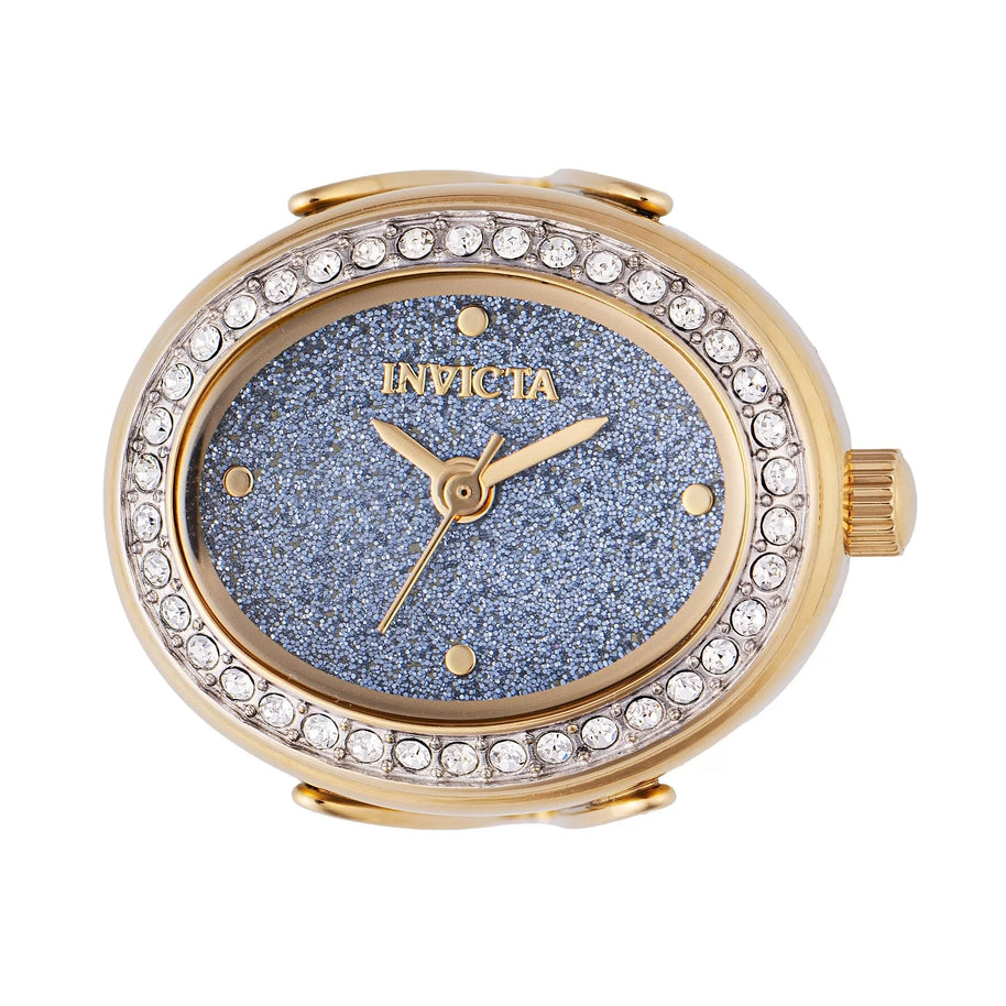 Invicta Women's 49603 Mini Quartz 2 Hand Blue Dial Ring Watch