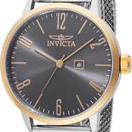 Invicta Men's 48938 Specialty Quartz 3 Hand Charcoal Dial Watch