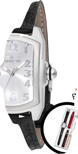 Invicta Women's 48949 Lupah Quartz 3 Hand Silver Dial Watch