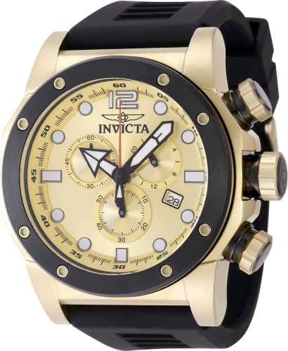 Invicta Men's 48980 Sea Hunter Quartz Chronograph Gold Dial Watch