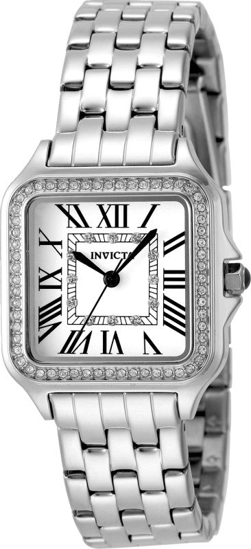 Invicta Women's 48994 Angel Quartz 3 Hand Silver Dial Watch