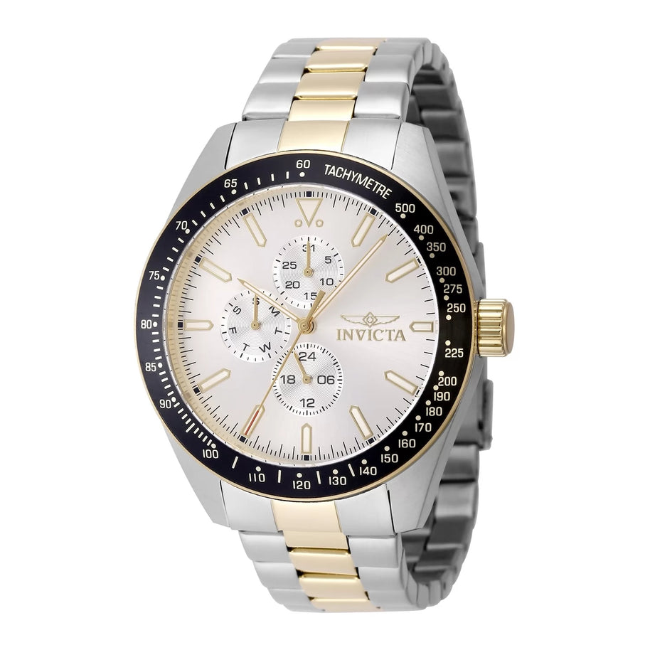 Invicta Men's 48861 Aviator Quartz VH67 Silver Dial Watch
