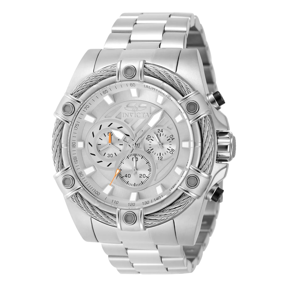Invicta Men's 48864 Bolt Quartz Chronograph Silver Dial Watch