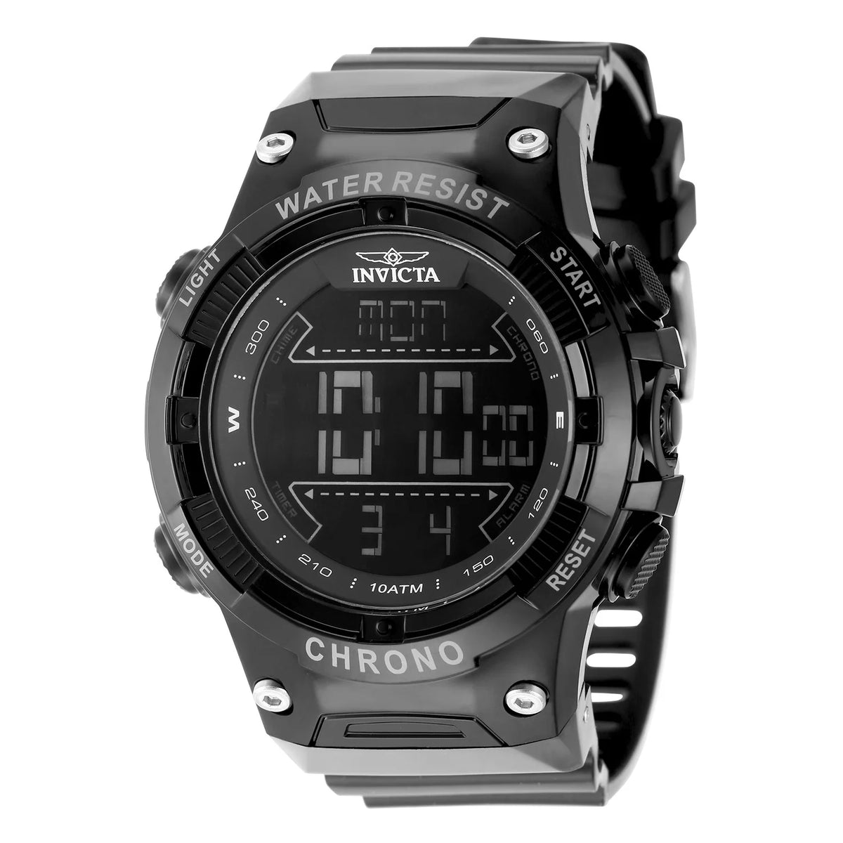 Invicta Men's 49040 Invicta Racing  Digital GMT/Alarm Black Dial Watch