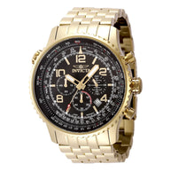 Invicta Men's 49082 Aviator Quartz VD53 Black Dial Watch