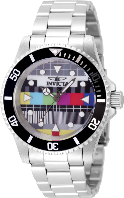 Invicta Men's 49062 Pop Art Quartz 3 Hand Multi Color Dial Watch