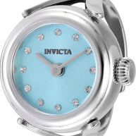 Invicta Women's 49071 Mini Quartz 2 Hand Tiffany Blue Dial Ring Watch