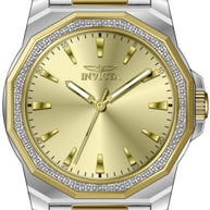 Invicta Men's 49106 Speedway Quartz 3 Hand Gold Dial Watch