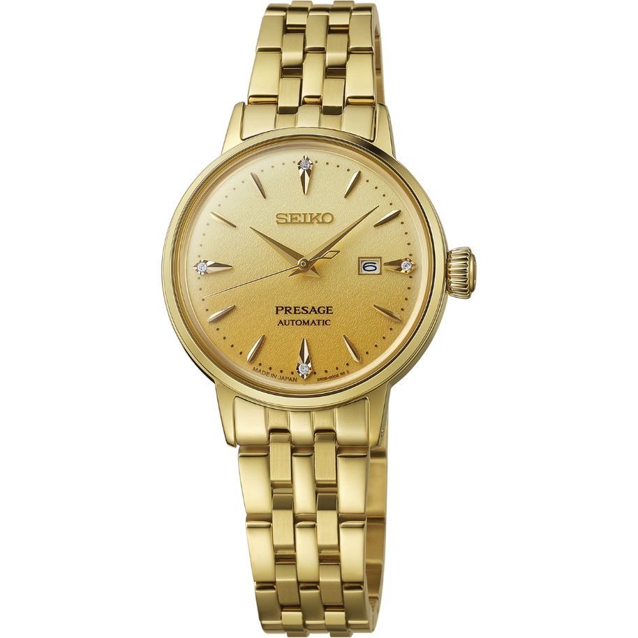 Seiko SRE018 Presage Cocktail Time Diamond Dial Automatic Ladies Watch