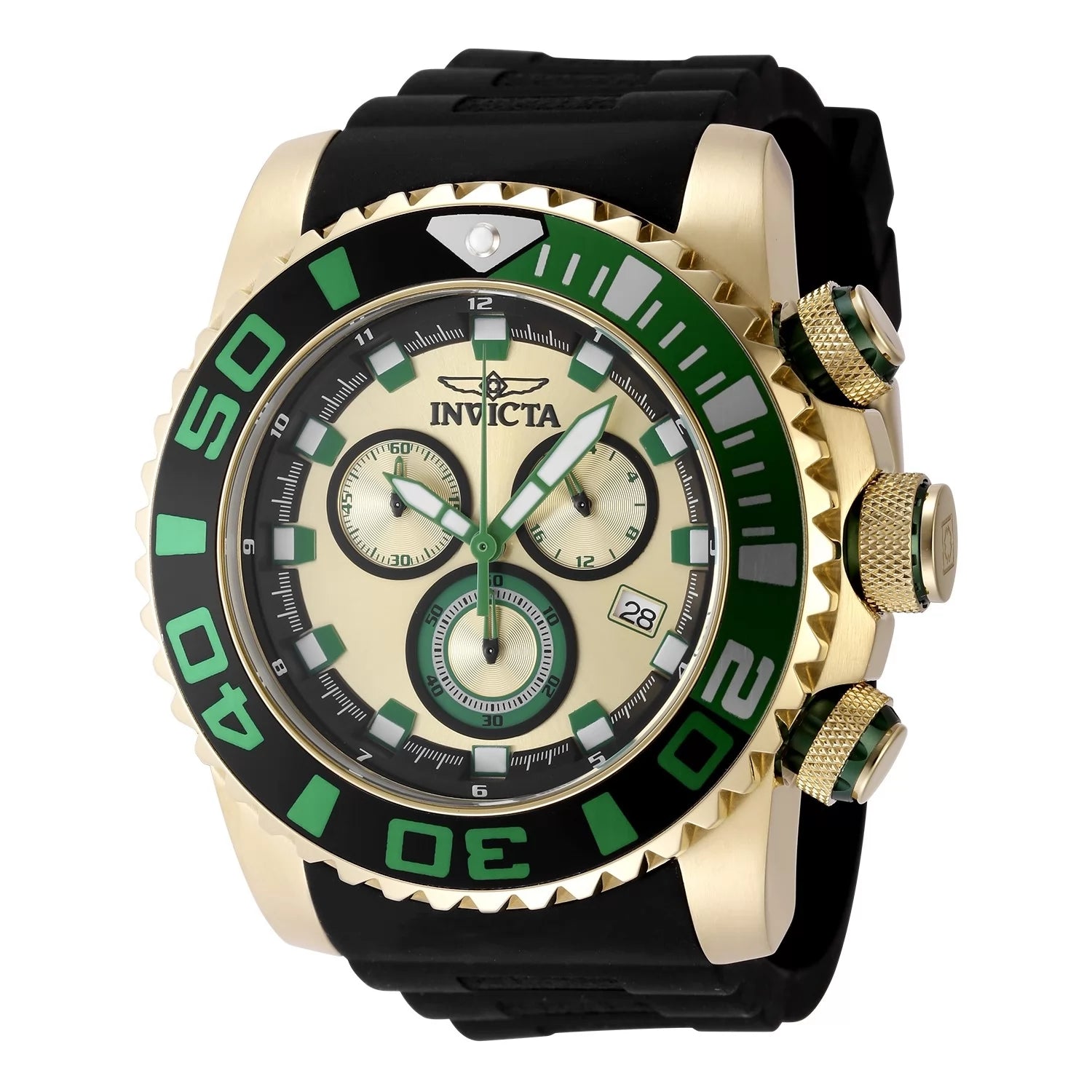 Invicta Women's 48987 Sea Hunter Quartz Chronograph Gold Dial Watch