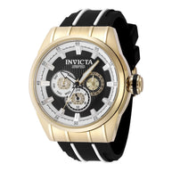Invicta Men's 49055 Speedway  Quartz Chronograph White, Black Dial Watch