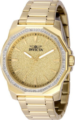 Invicta Women's 49127 Speedway Quartz 3 Hand Gold Dial Watch
