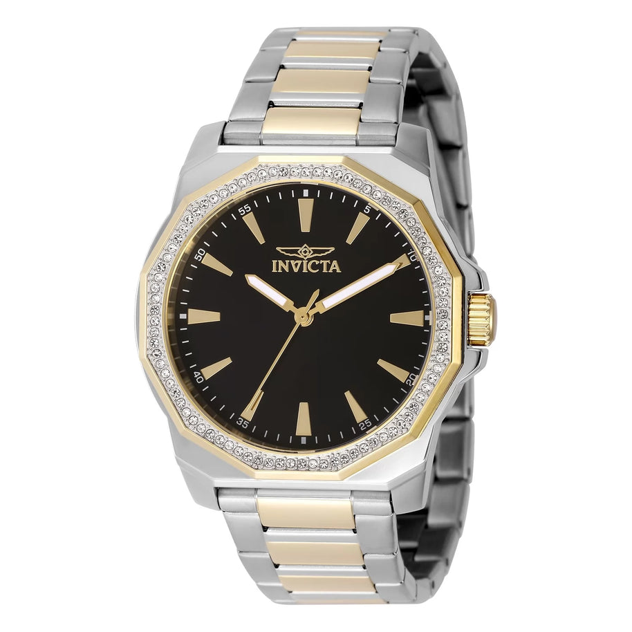 Invicta Men's 49105 Speedway Quartz 3 Hand Black Dial Watch