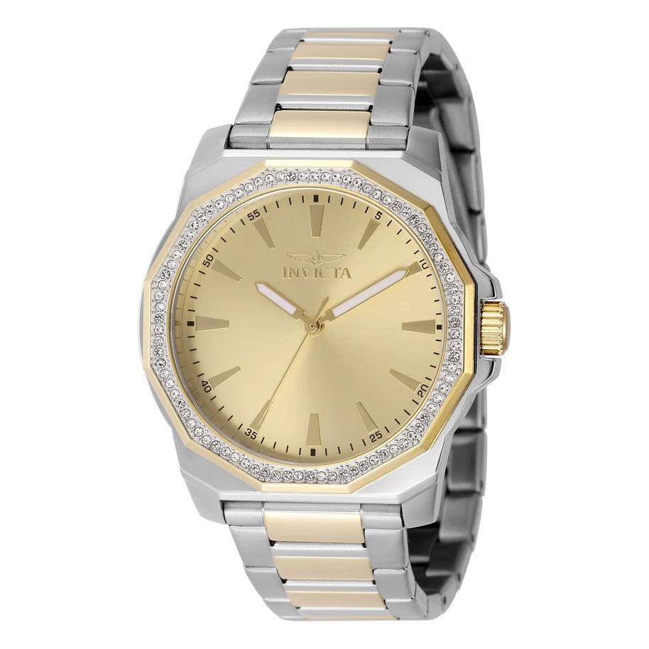 Invicta Men's 49106 Speedway Quartz 3 Hand Gold Dial Watch