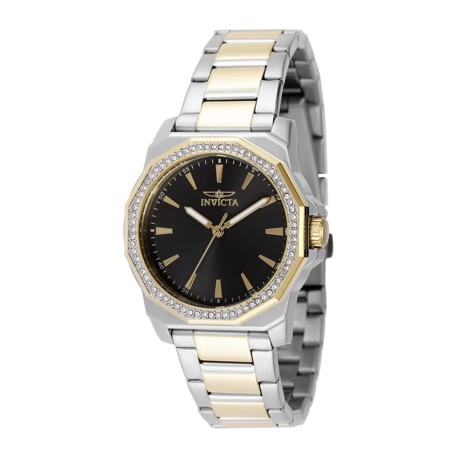 Invicta Men's 49112 Speedway Quartz 3 Hand Black Dial Watch