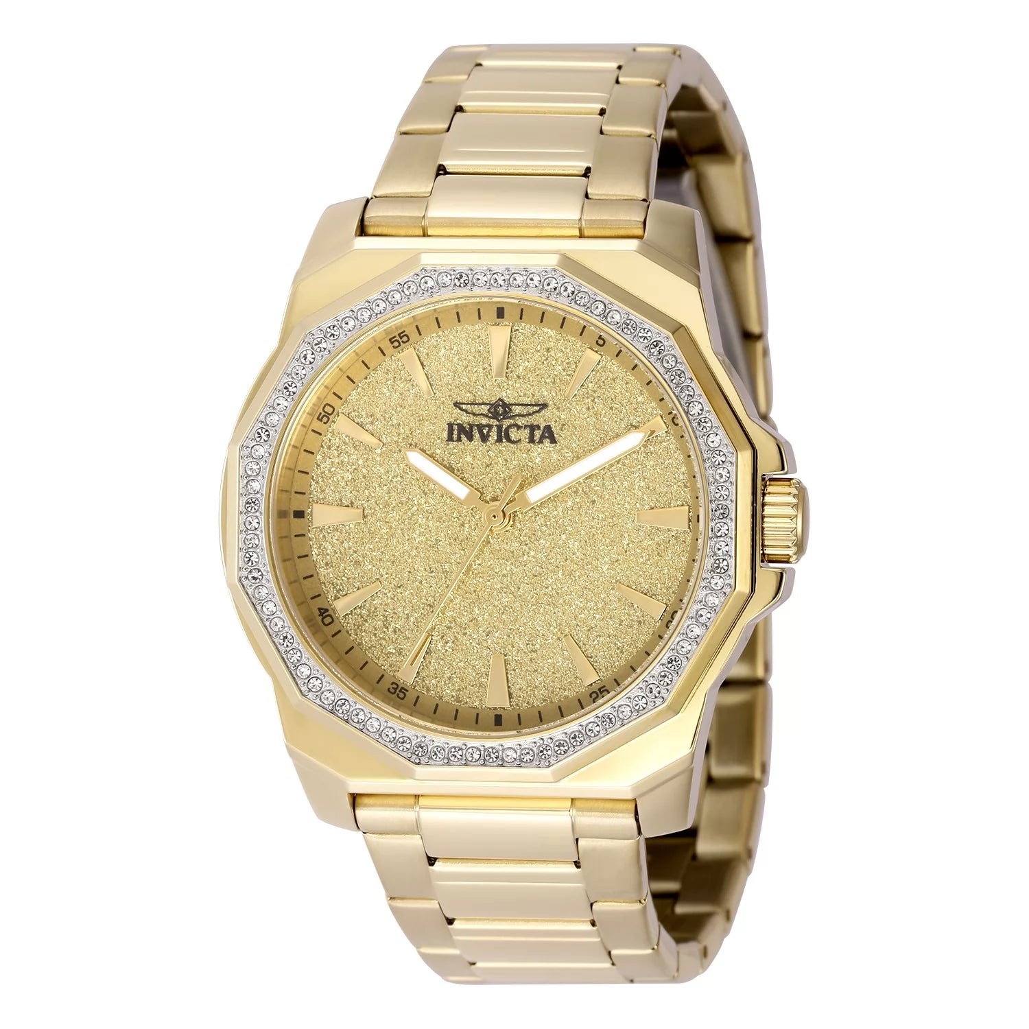 Invicta Women's 49127 Speedway Quartz 3 Hand Gold Dial Watch