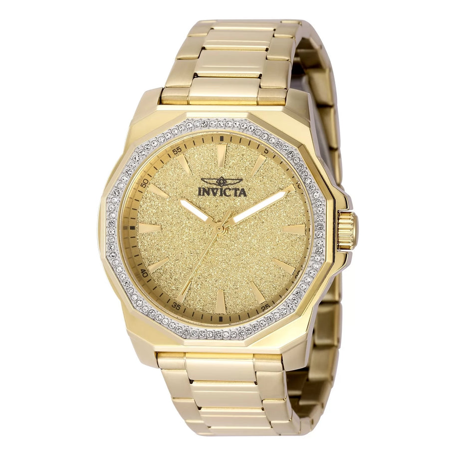Invicta Women's 49127 Speedway Quartz 3 Hand Gold Dial Watch
