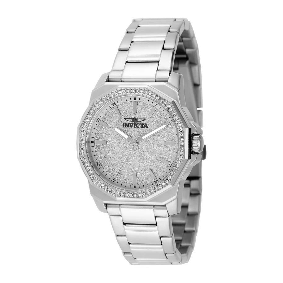 Invicta Women's 49128 Speedway Quartz 3 Hand Silver Dial Watch