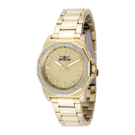 Invicta Women's 49130 Speedway  Quartz 3 Hand Gold Dial Watch