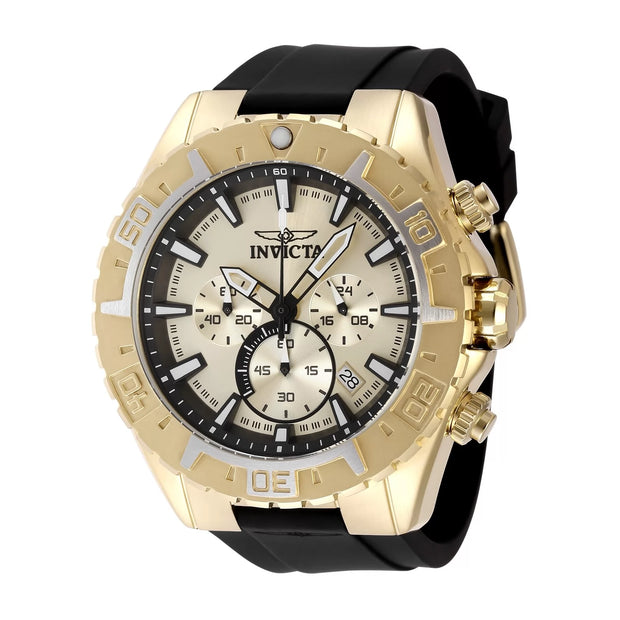 Invicta Men's 49222 Aviator Quartz VK63A Gold Dial Watch