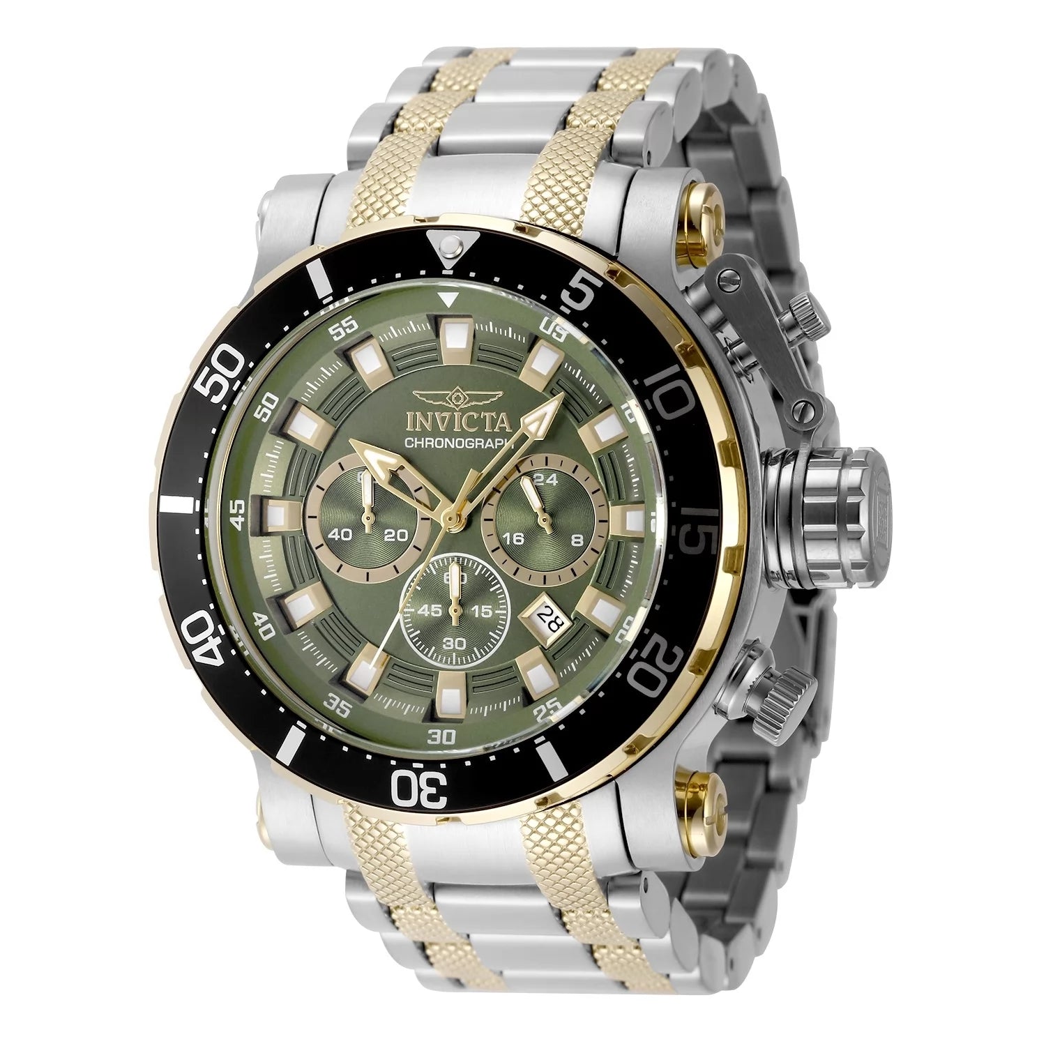 Invicta Men's 49225 Coalition Forces Quartz VD53 Green Dial Watch