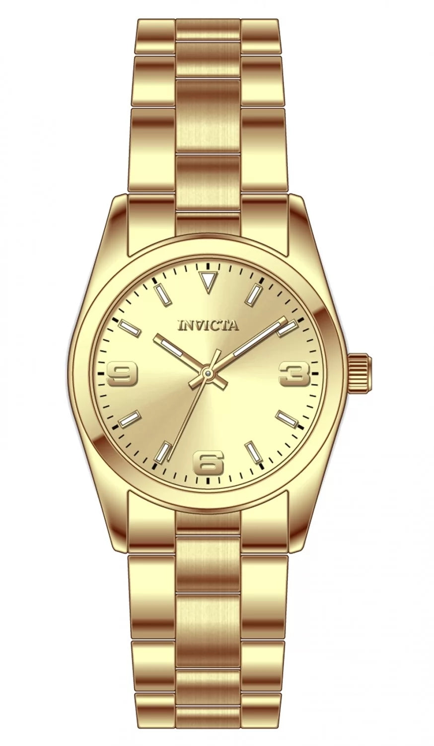Invicta Women's 69182 Celestial Quartz PC21S Gold Dial Watch