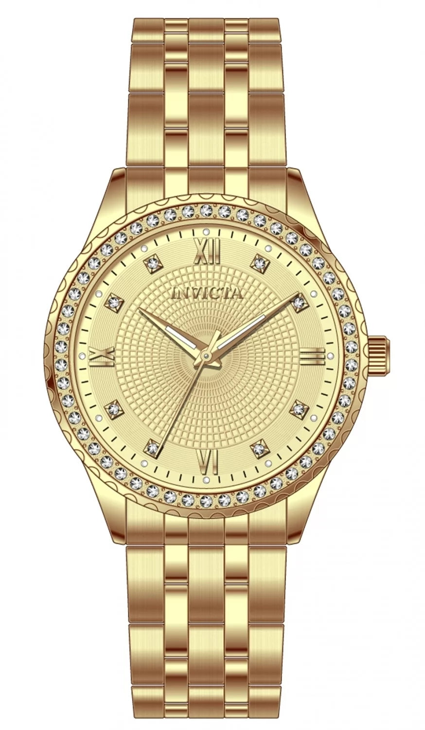Invicta Men's 69214 Specialty Quartz PC21S Gold Dial Watch