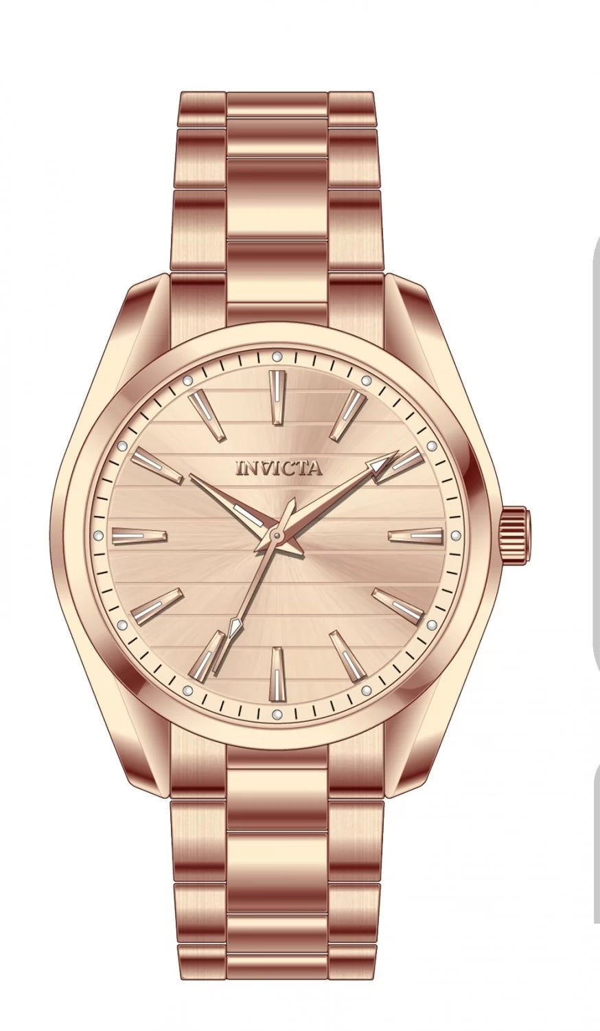 Invicta Men's 69196 Celestial Quartz PC21S Rose Gold Dial Watch