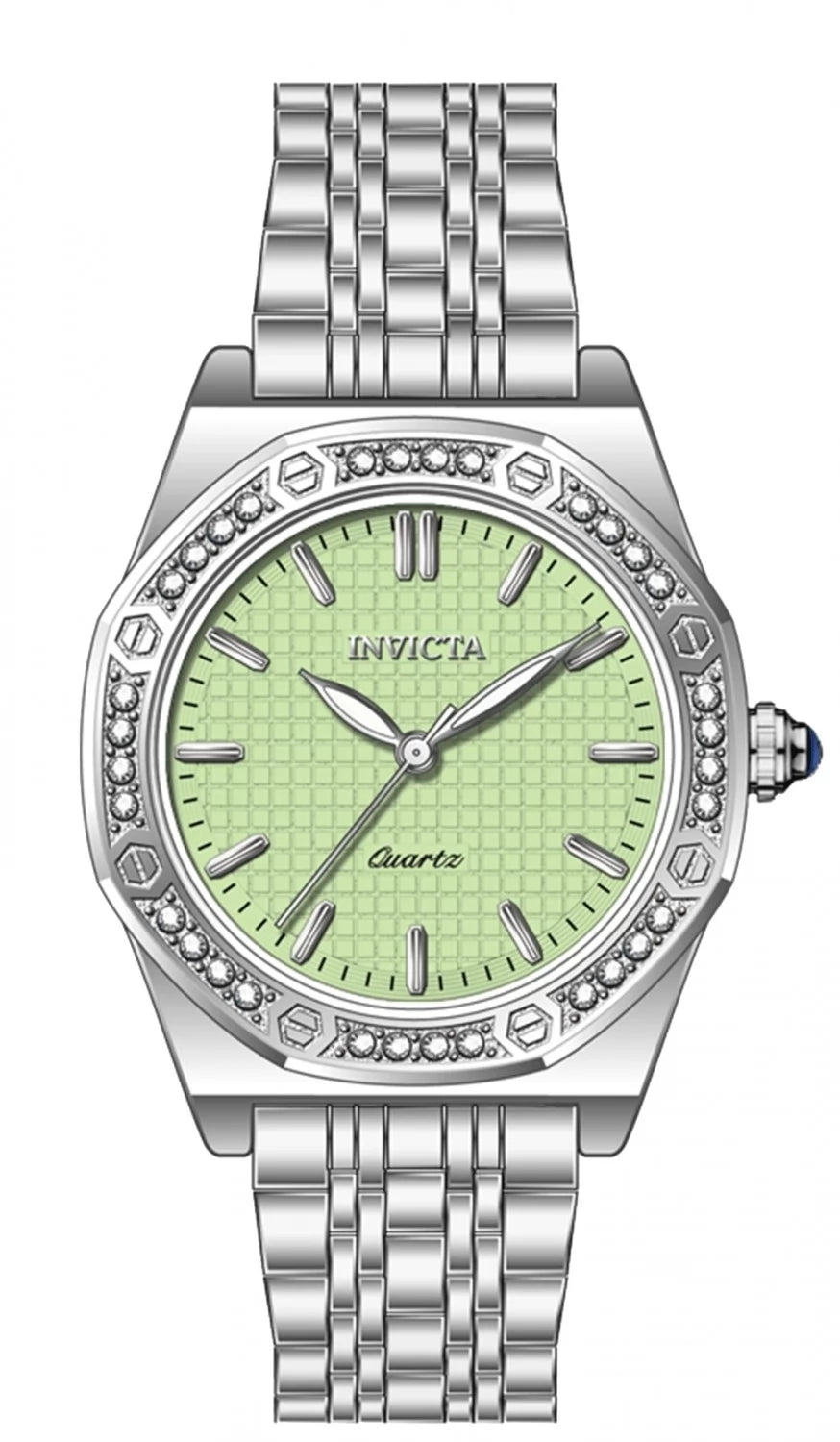 InvictaWomen's 69374 Wildflower Quartz PC21S Green Dial Watch