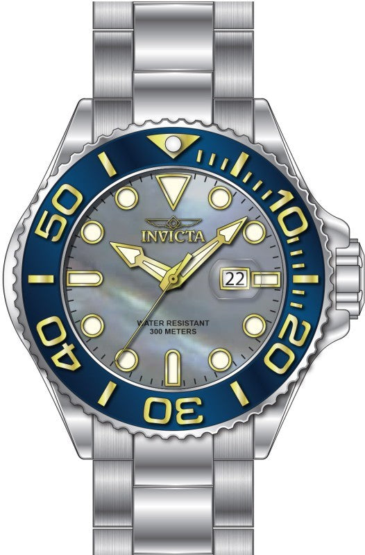 Invicta Men's 49157 Grand Diver Quartz PC32 Platinum Dial Watch