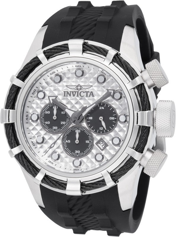 Invicta Men's 49163 Bolt Quartz VD53 Antique Silver, Black Dial Watch