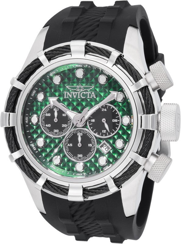 Invicta Men's 49165 Bolt Quartz VD53 Green, Black Dial Watch